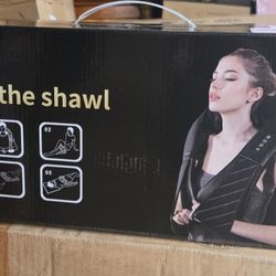 NEW IN A BOX Back and Neck Massager,Shiatsu Back Massager with Heat,Cordless Portable Kneading Shoulder Massage Shawl Electric Massage Pillow for Pain