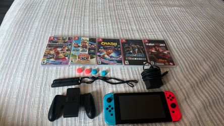 Nintendo switch with 7 games