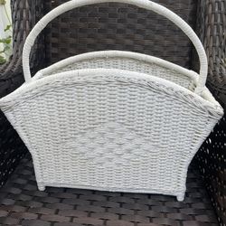 Quality Vintage Wicker Basket. Indoor Outdoor.