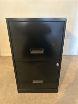 Small Black File Cabinet