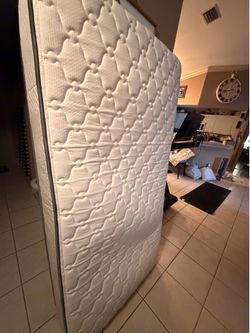 2 twin mattresses with frames take everything