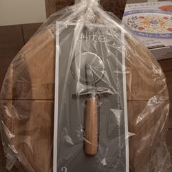 Pizza Cutter And Serving Dish Brand New