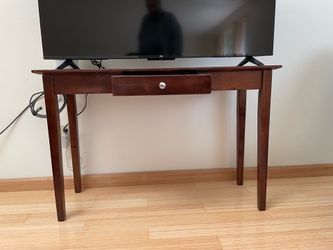 Wooden console with drawer