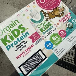 Kids Protein Organic Nutrition Shake.  Fruit Feral Flavored 