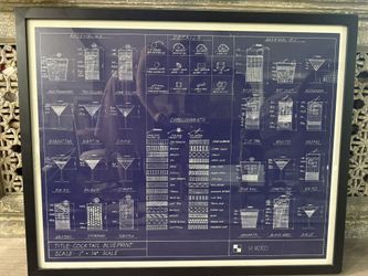 Cocktail Blueprint Artwork