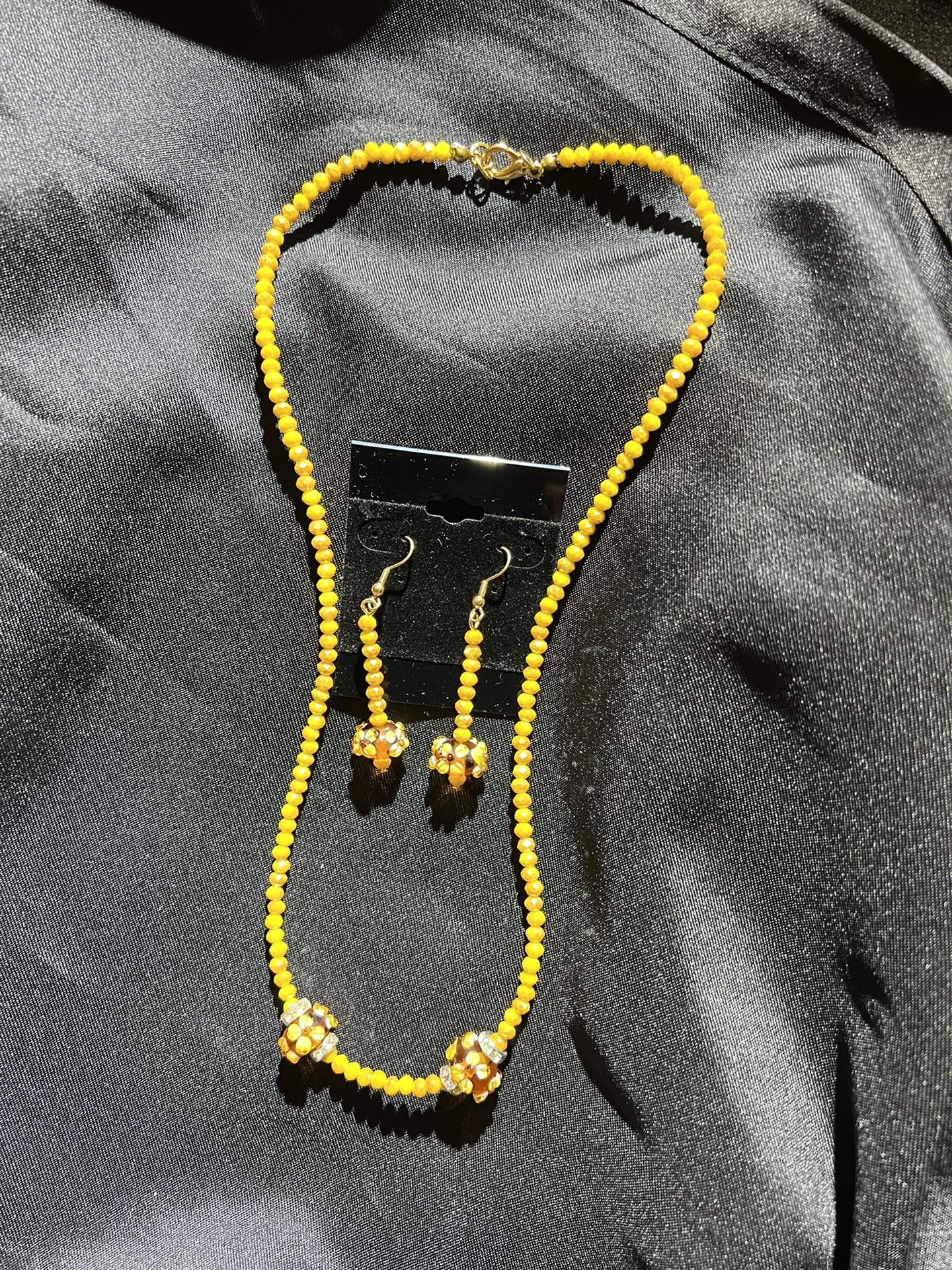 Handmaid Precious Yellow Real Stone Beads 