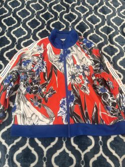Nike Sportswear Hyper Fem Printed Semi Cropped Track Jacket Size Large Used