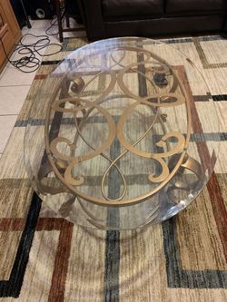 Brass & Glass Coffee Table