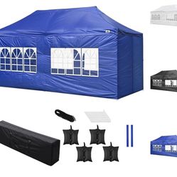 10 X 20 Heavy Duty Pop Up Canopy New 🆕 🔵