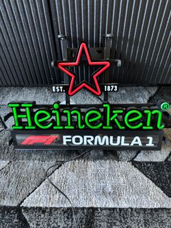 Heinken X formula 1 LED sign RARE