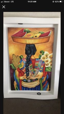 Pintura Cuadro Con Luz / Indian Painting Lights