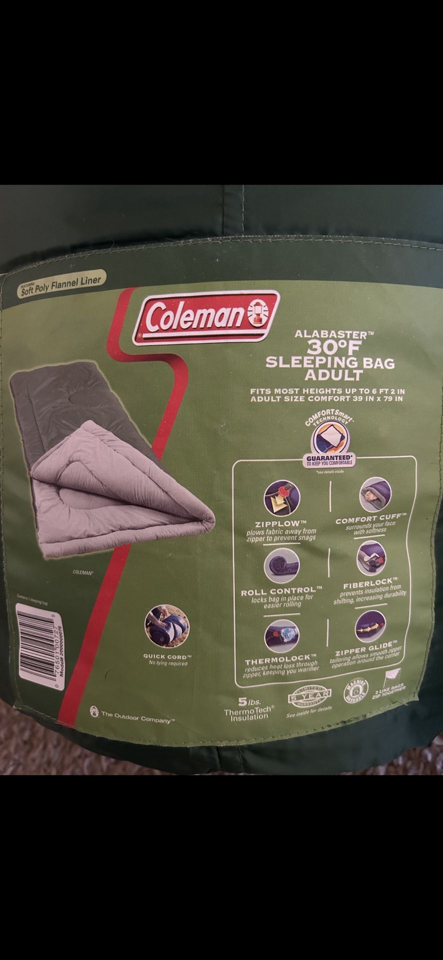 Two Coleman Sleeping Bags In Excellent Condition