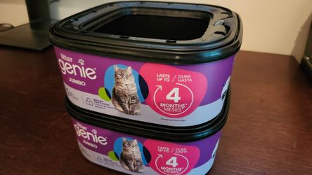 2 Litter Genie Jumbo refills