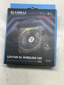 LIAN LI 12RSL1W1B WHITE UNI FAN SL Wireless 120 Reverse Blade PC Case Fa (46671)