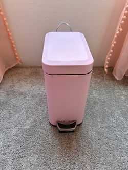 Pink Trash Can