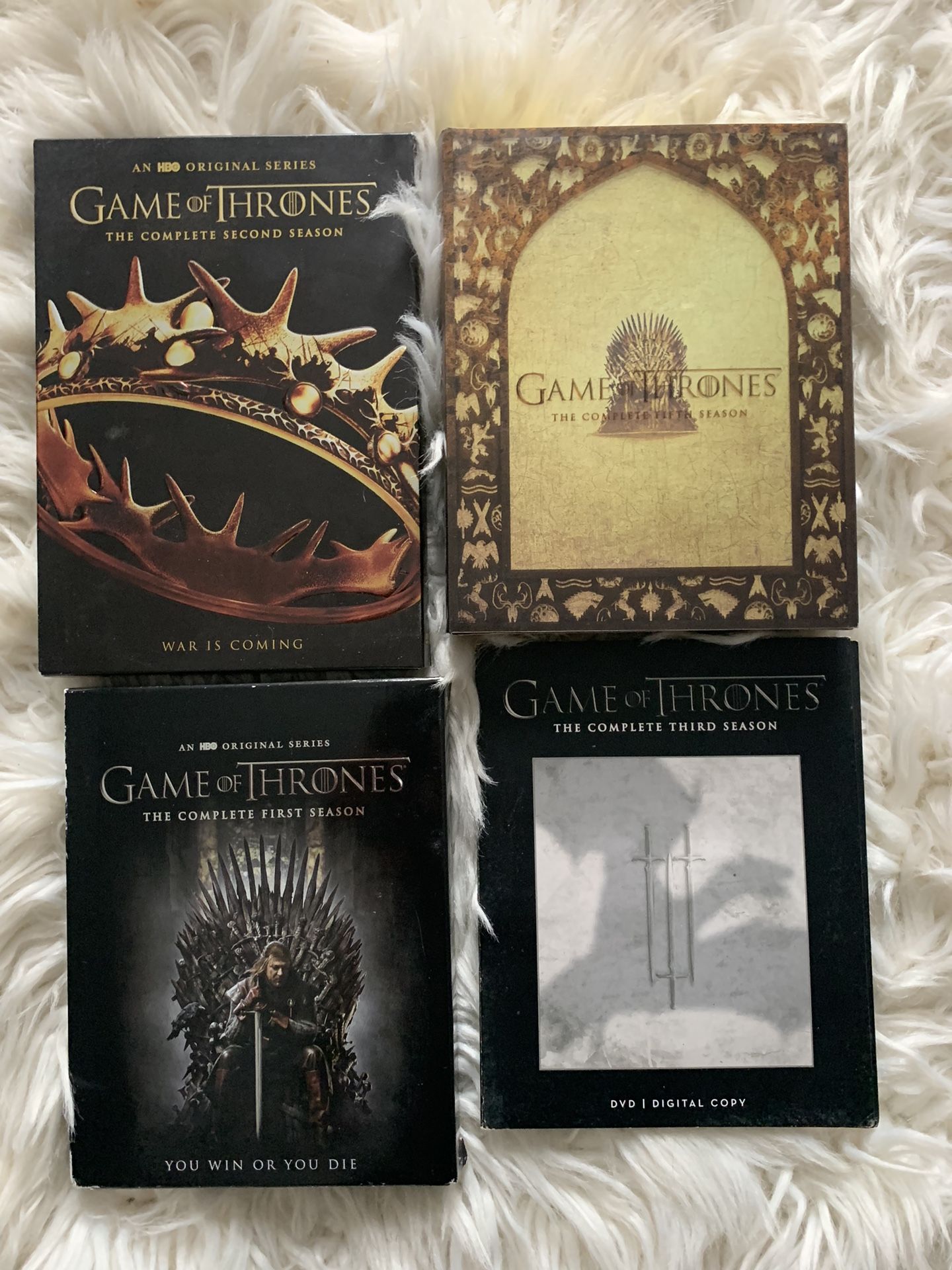 Game of Thrones DVD And Blu Ray Mix