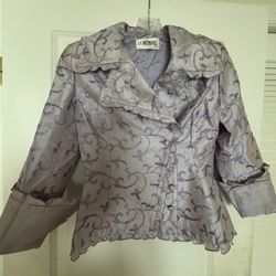 Beautiful Monte Carlo Embroidered Lavender Jacket 