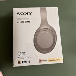 NEW - Sony - Wireless Noise-Cancelling Over-the-Ear Headphones - Silver 