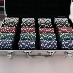 Poker Chips in Briefcase