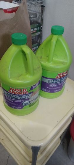 Two available mold armor Easy deck, concrete and driveway wash.