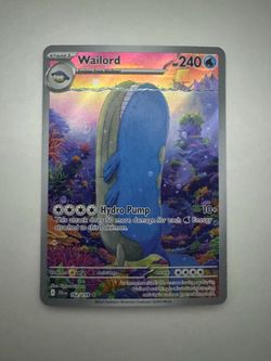 Journey Together Wailord IR 162/159 Pokemon Card