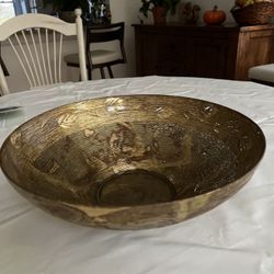 Decorative Golden Glass Colored Bowl