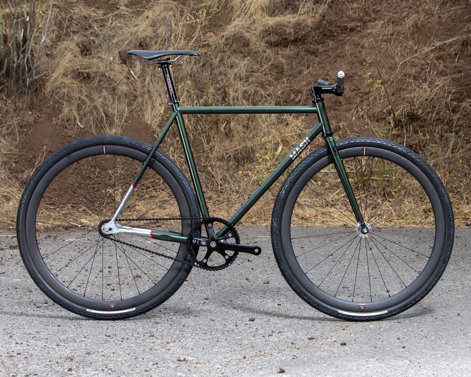 MASH SF Steel Frameset Bullit Green Small 53
