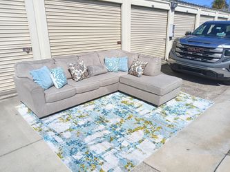 Gray L Shaped Sectional Couch