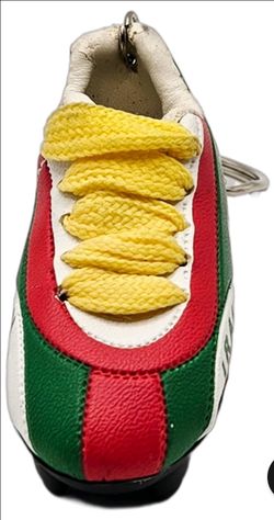 Keychain collectible Iran-themed Soccer Boot Designed Red White Green Colors