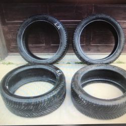 Set of 4 Used 275/40R21 Michelin Cross Climate 2 107V XL A/W - (8 or 9/32 tread)