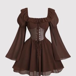 Brown Corset Dress 
