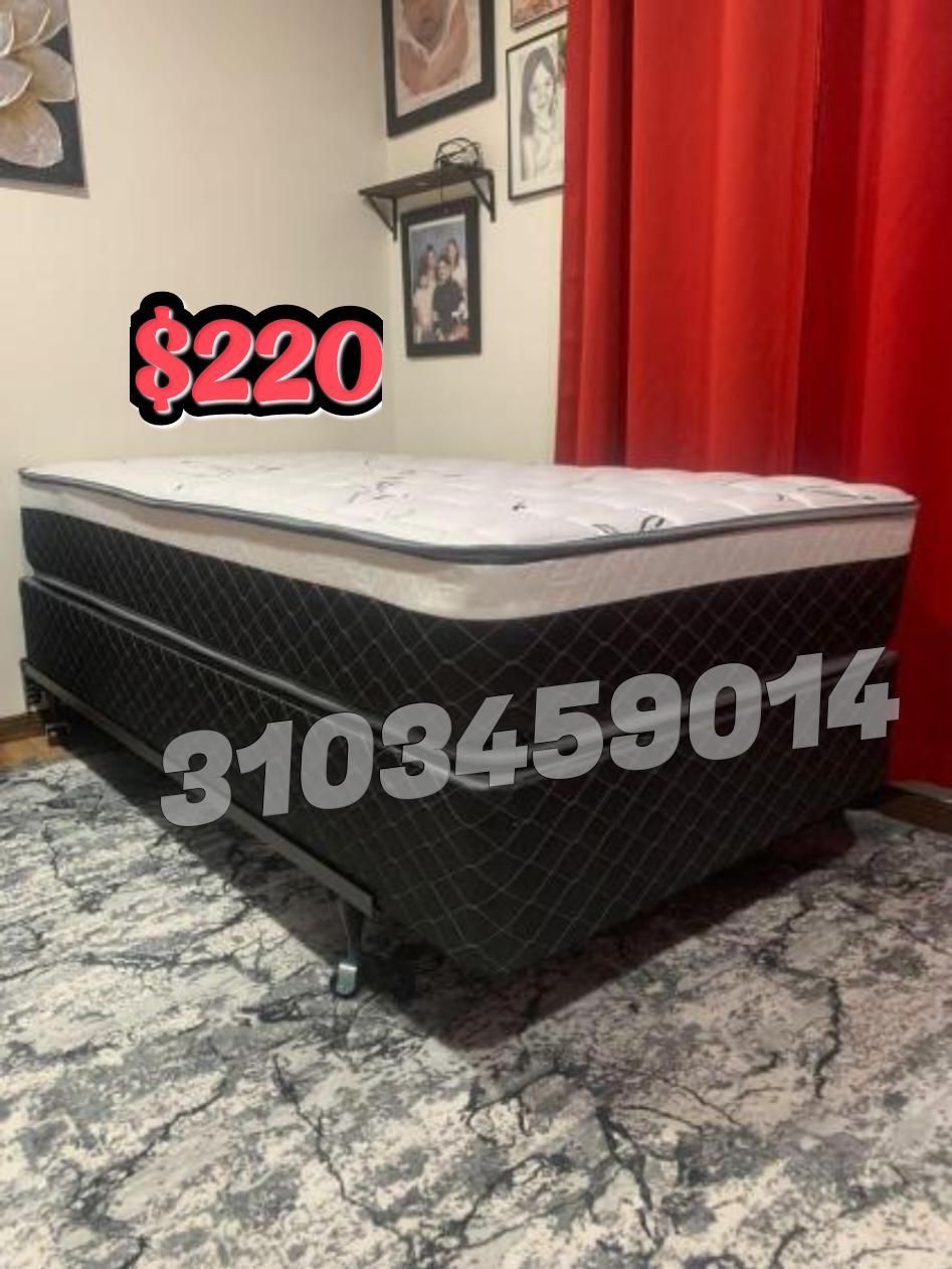 Twin Size Frame And Mattress