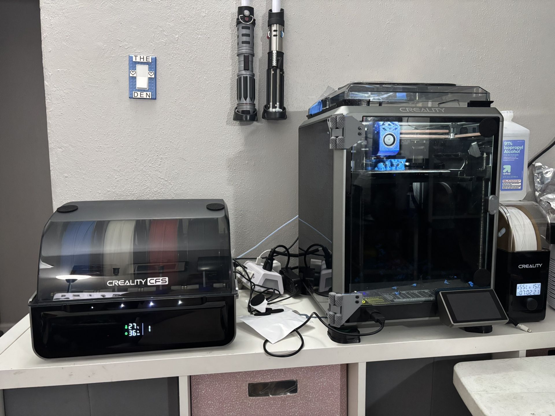 Creality K1 3D printer + CFS upgrade and 10 spools of filament