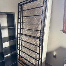 Twin Mattress + Metal Box Spring
