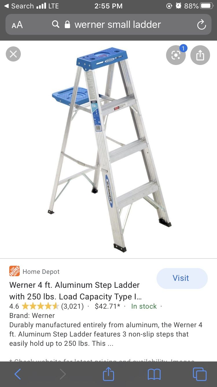 Werner 4”ft ladder