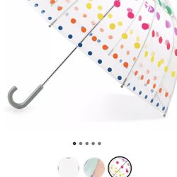 totes Kids Clear Colorful Polkadot Umbrella
