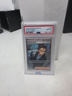 2025 Pokemon Larry's Skill 139 Prismatic Evolutions Ultra Rare Full Art Trainer psa 10