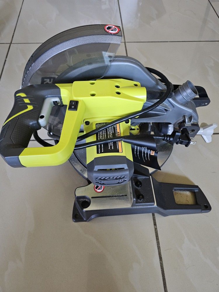 Ryobi 14 amp Corded 10 Inch Miter Saw With LED