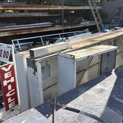 Lighted Box signs 16ft wide 4 ft tall empty needs refurbishing