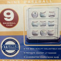 Steiner Nine Baseball Glass Display