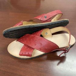 Huaraches de piel exotica original