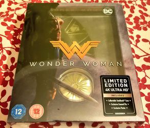 NEW Titans of Cult #2: Wonder Woman Steelbook Limited Edition 4K Ultra HD 2-Disc Blu-ray