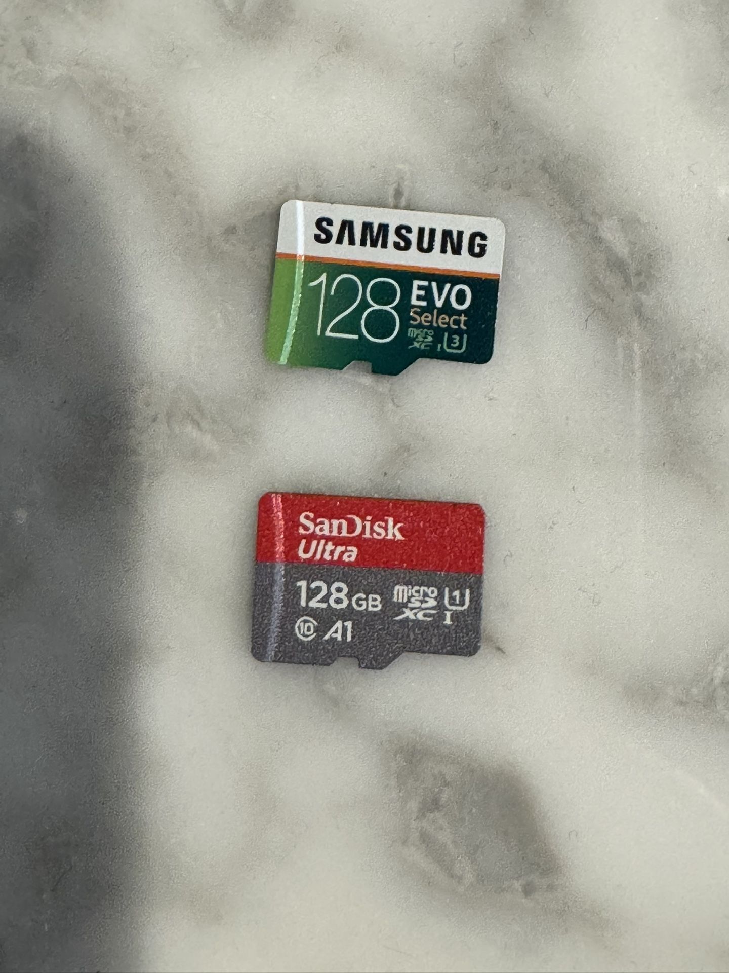 128GB micro SD cards