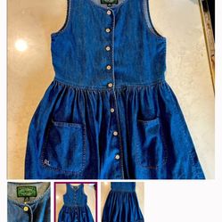 Big girl denim dress