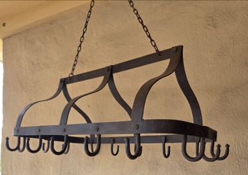 Wrought Iron Hanging Pot Rack