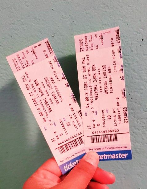 2 Dwight Yoakam TICKETS AT BOB HOPE THEATER..THURSDAY AUGUST 12tH