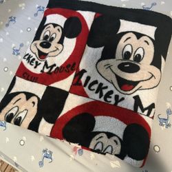 Gently Used Disney Mickey Kids Blanket 