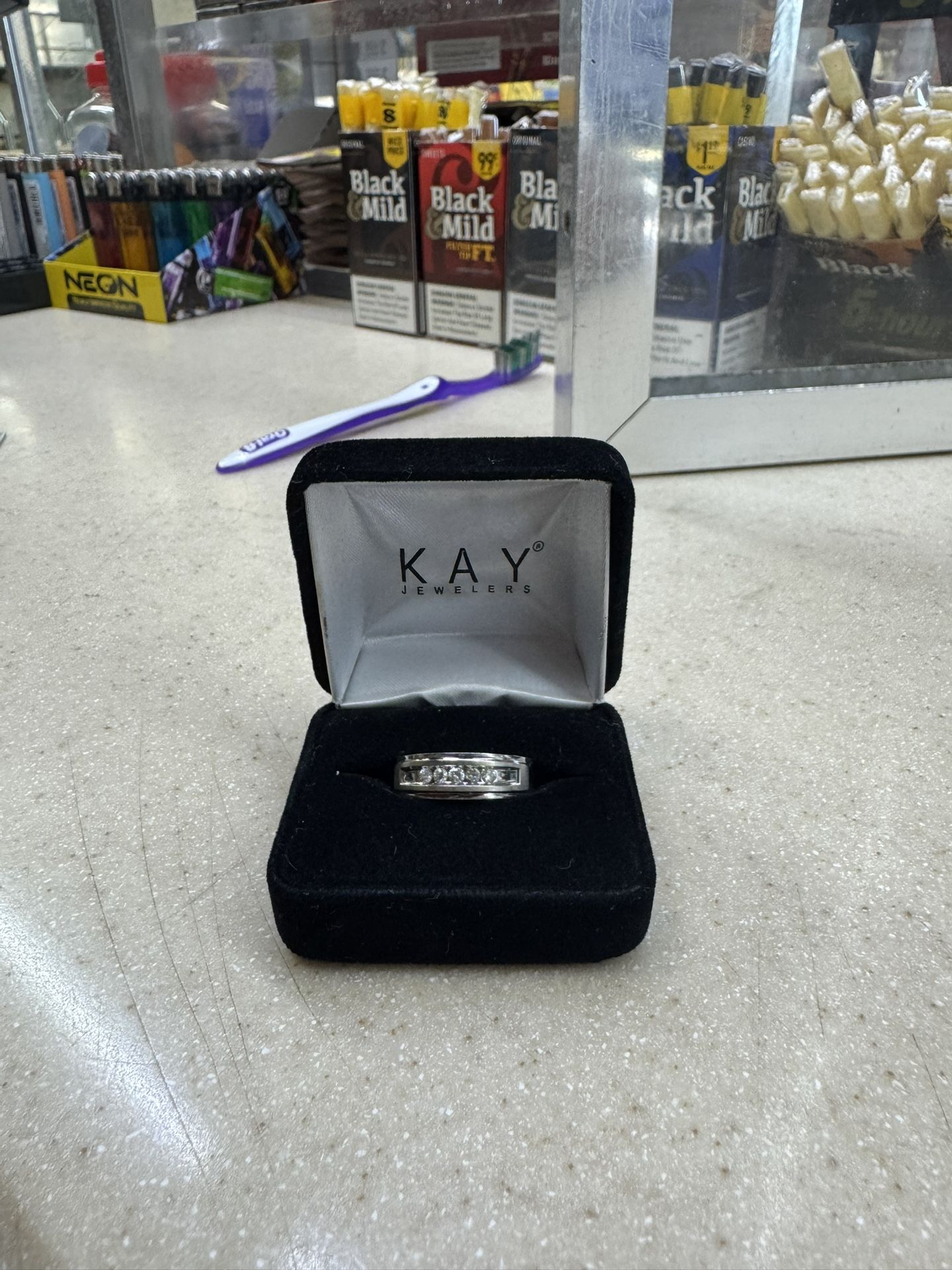 Now + Forever Men's Wedding Band 1 ct tw Diamonds 10K White Gold (pre-owned)