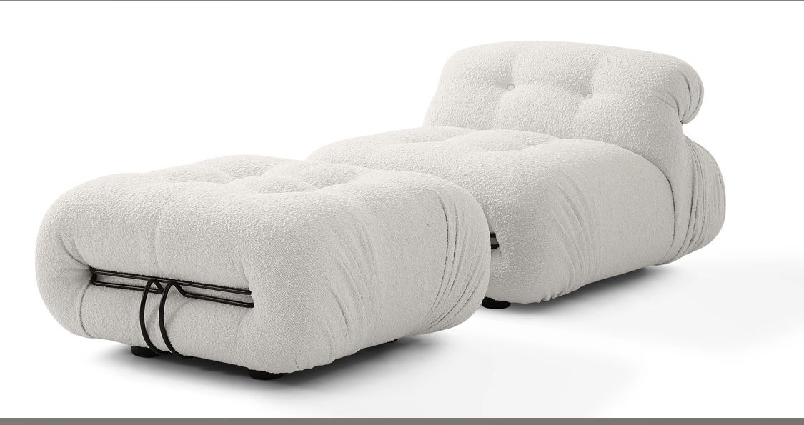 Kardiel Soriana Fabric Chair & Ottoman