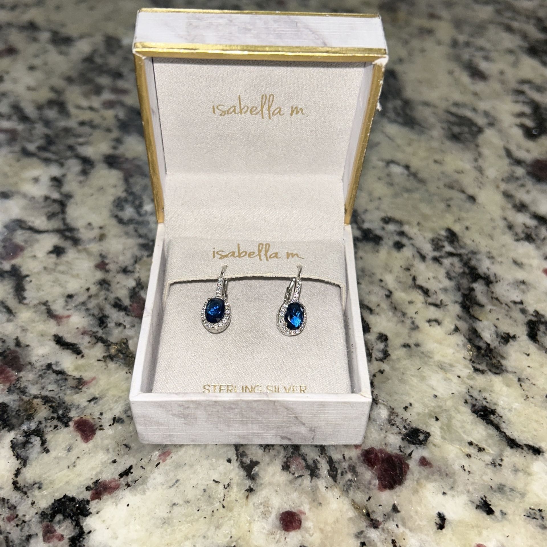 BLUE DROP ISABELLA M EARRINGS